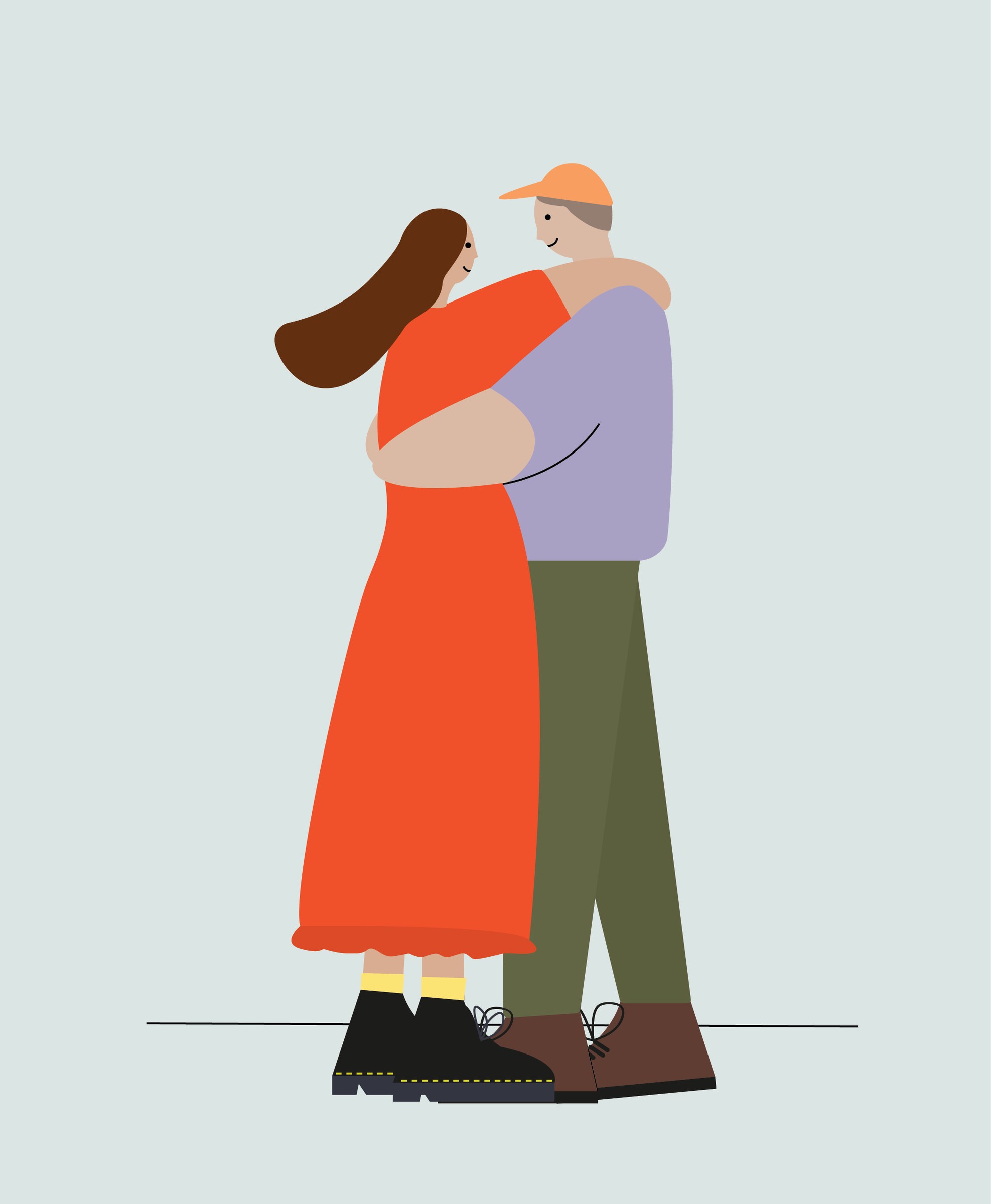 Closer together